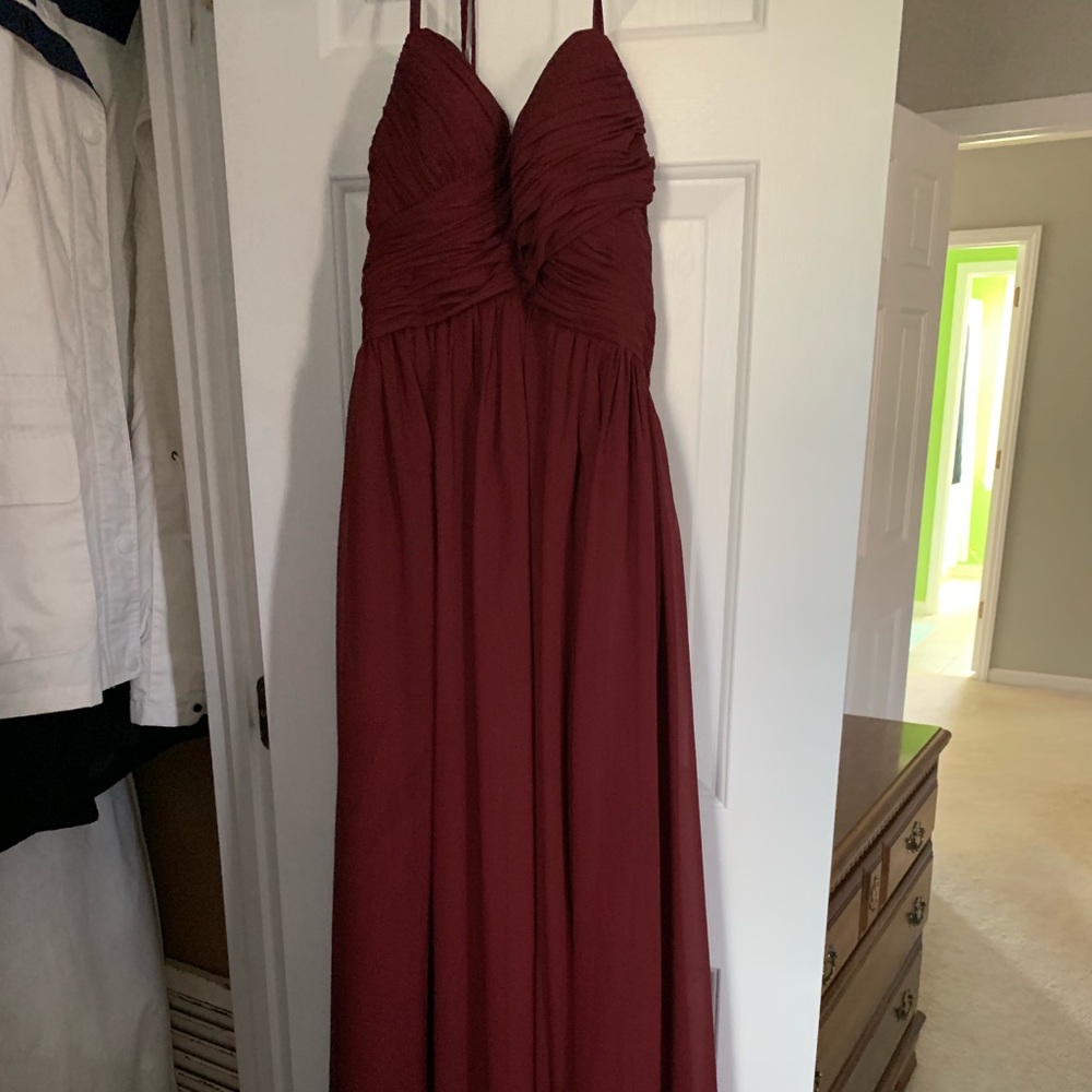 Burgundy bridesmaids dress!